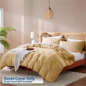 Nestl Camel Gold California King Duvet Cover Sets - Soft Double Brushed Cal King